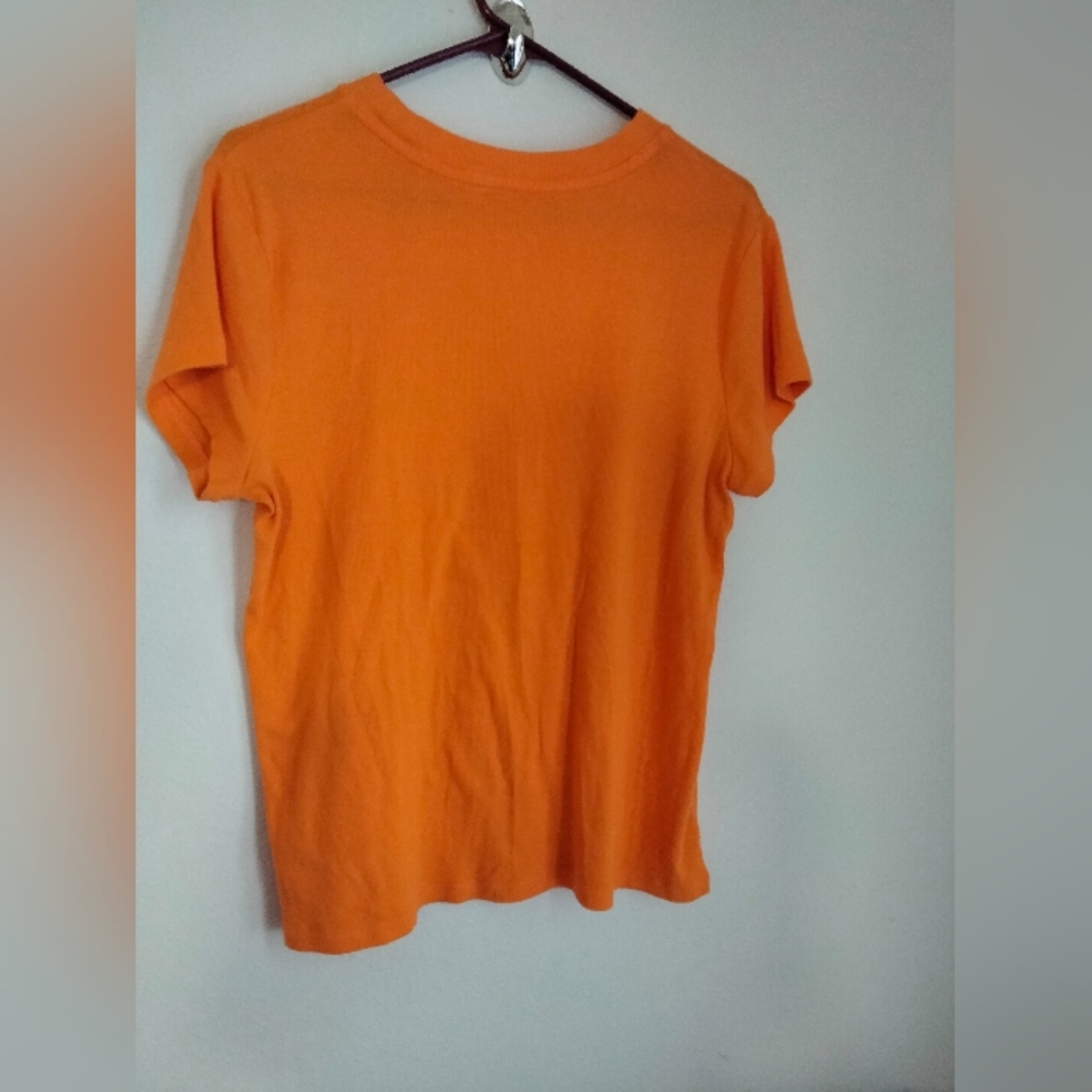 A New Day Top Women XL Orange T-Shirt Casual Academia Must Have Versatile Beach - Picture 4 of 4